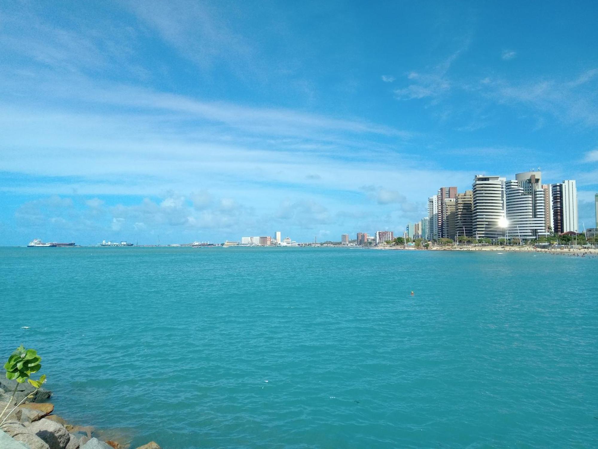 Flat Mar Brasil Tropical - Apartamento De 2 Quartos Com Suite E Vista Do Mar Fortaleza  Eksteriør billede
