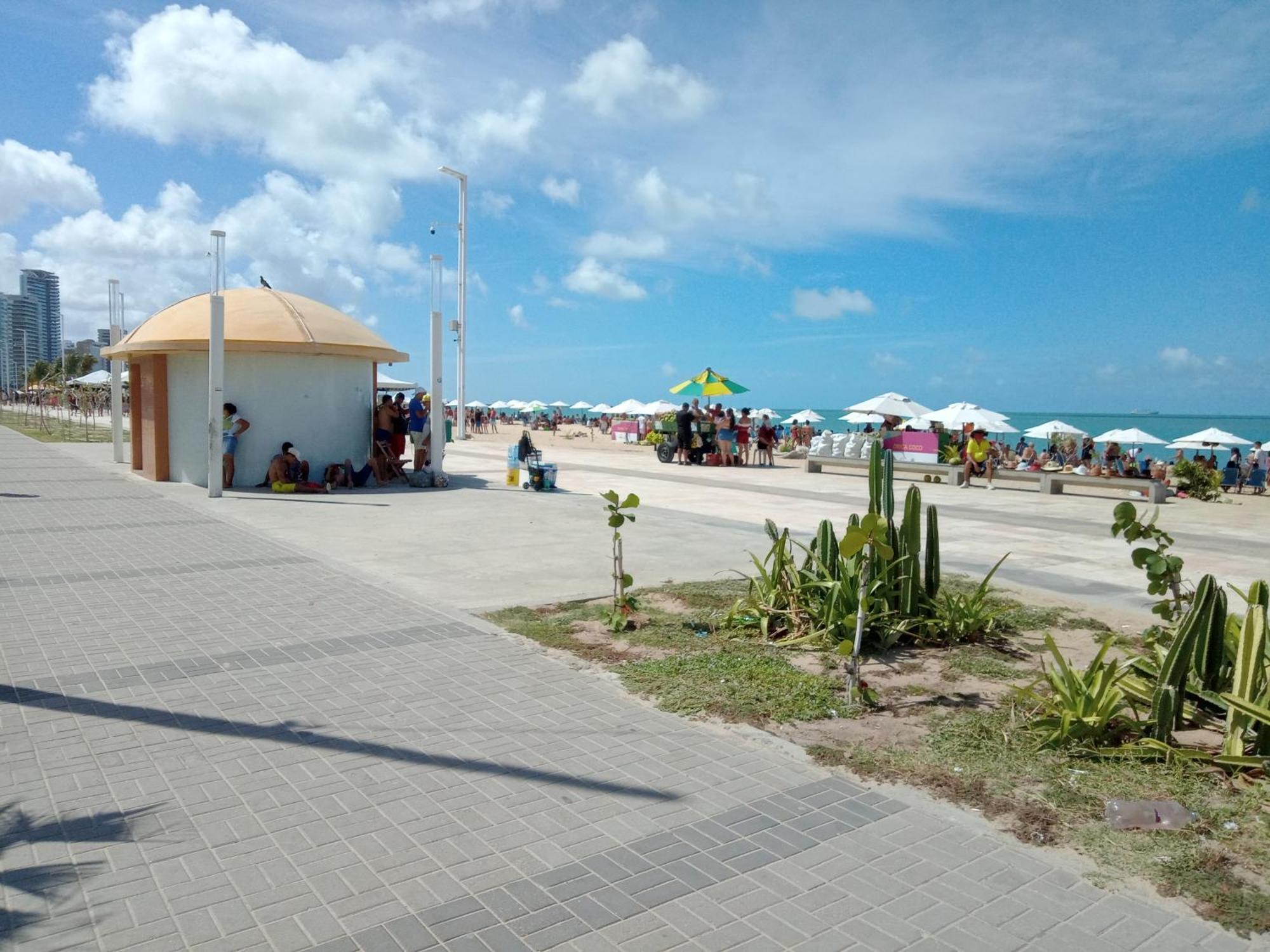 Flat Mar Brasil Tropical - Apartamento De 2 Quartos Com Suite E Vista Do Mar Fortaleza  Eksteriør billede